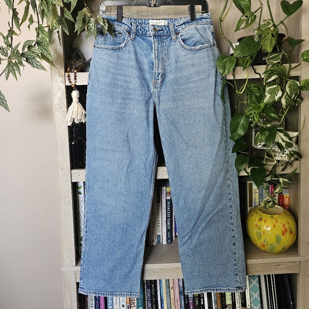 Abercrombie & Fitch The Vintage Straight High Rise Curve Love